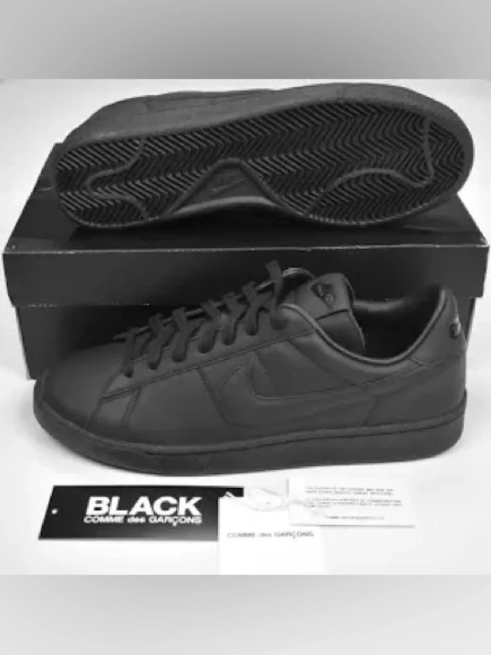 BLACK COMME des GARCONS x Nike Tennis Classic Black Men’s 5/Women’s 6.5